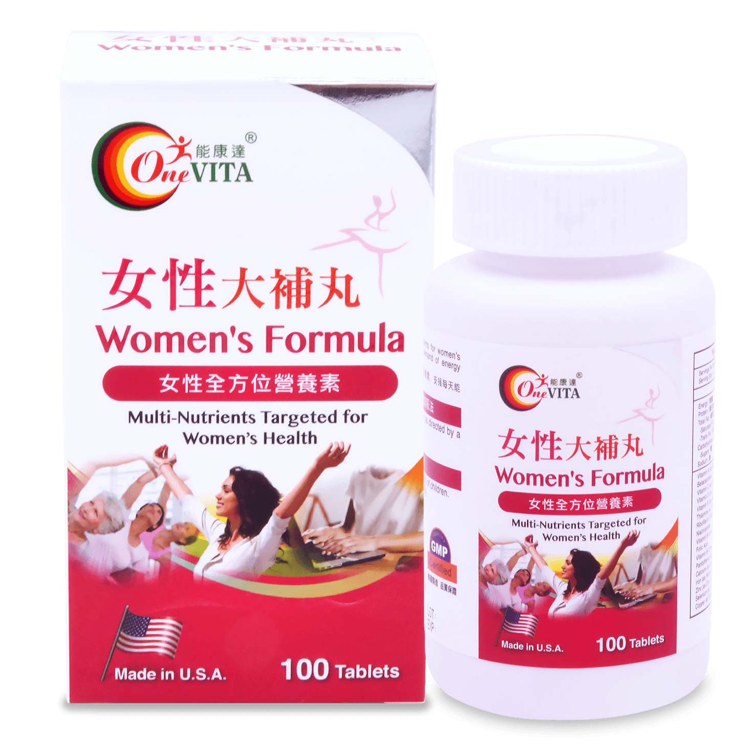 能康達女性大補丸 100'S OneVITA Women's Formula 100 Tablets